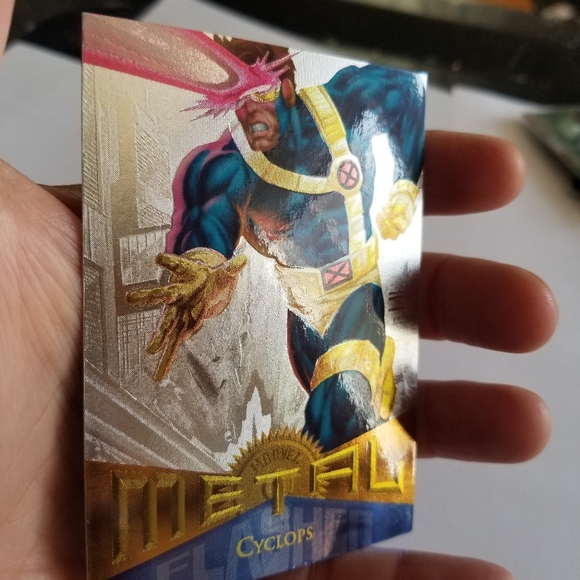 Vintage Marvel Metal trading card from 1995 Cyclops card #91 - Picture 10 of 16
